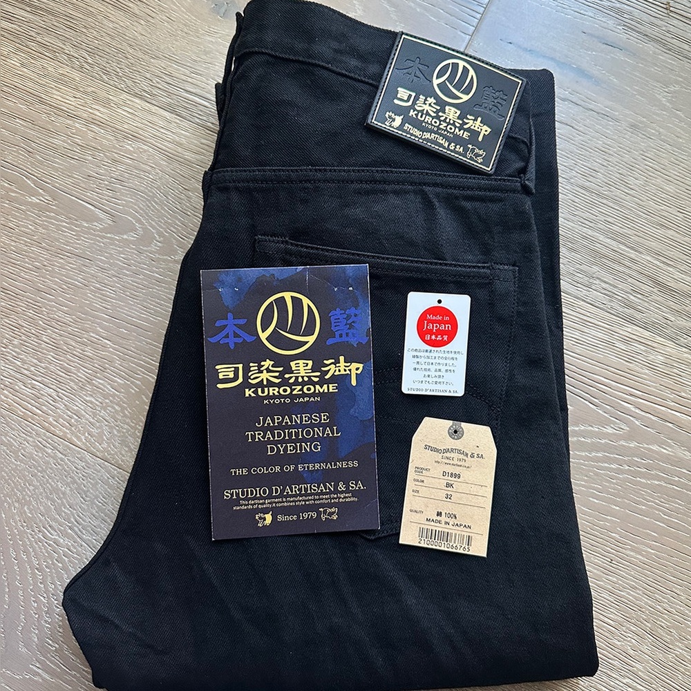 Studio d’Artisan D1899 Kurozome Denim Size 32 (Waist 31")